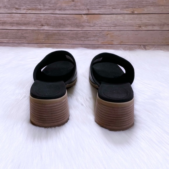 Timberland Laguna Shore Black Leather Mule Sandals - Picture 6 of 8